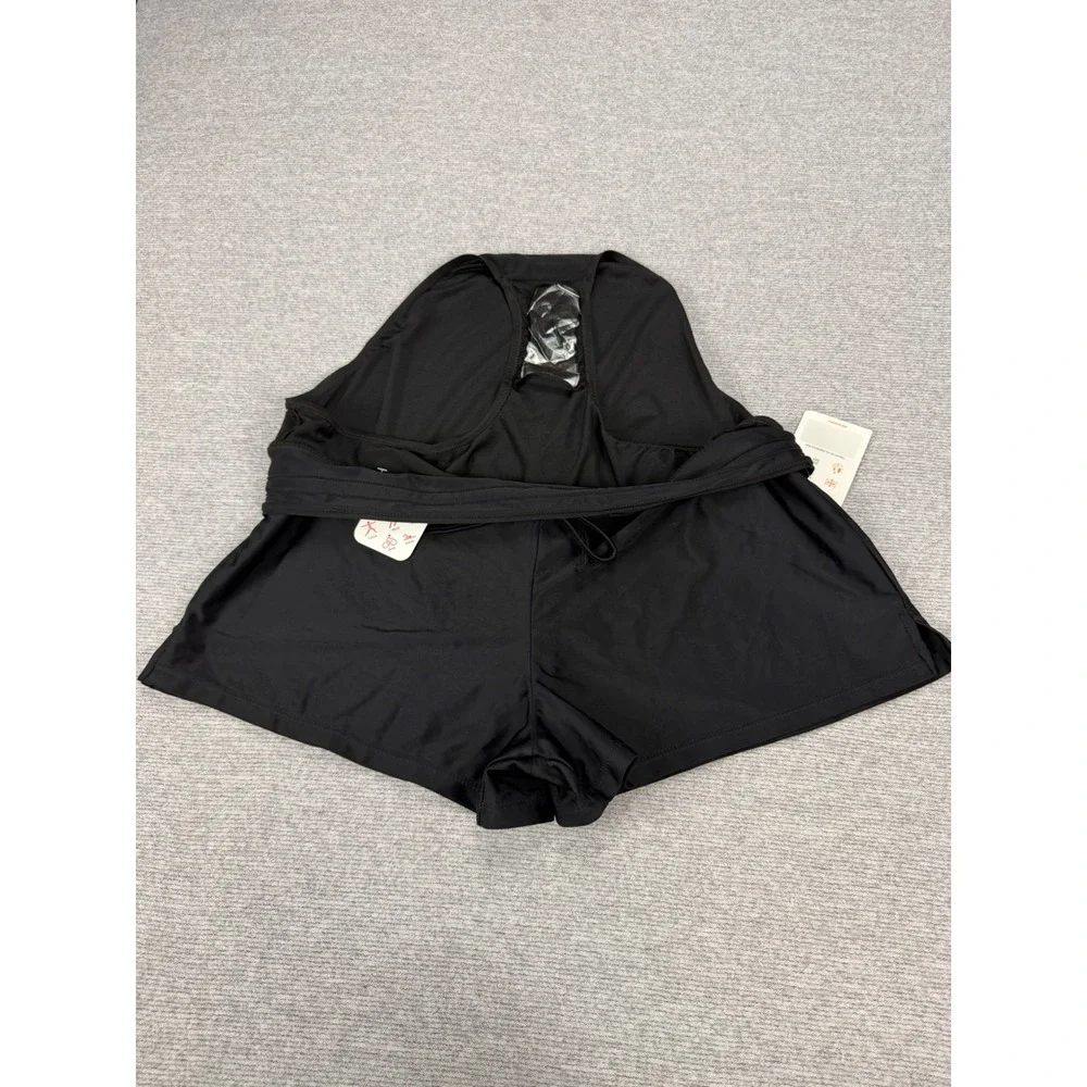ZeroXposur Womens XL Sun Smart Action Shorts Black Swim Bottoms UPF 30+ MSRP $49